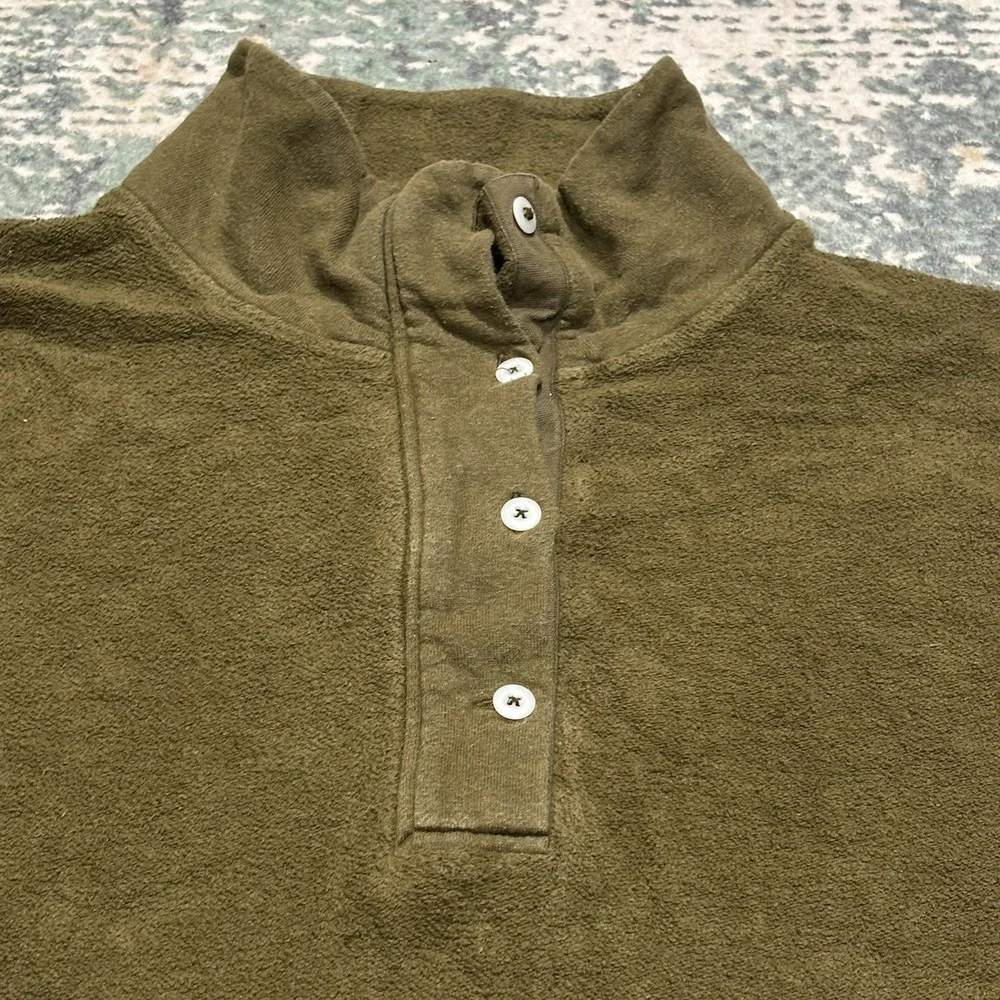REI Wallace Lake Hemp/Cotton pullover Olive Green  XL